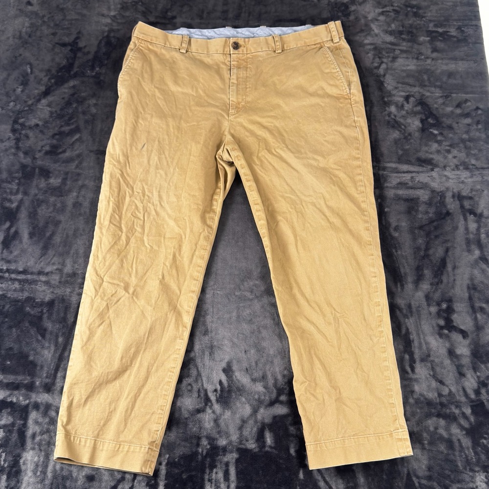 Brooks Brothers Chinos Mens 40x30 Tan Regular Fit Cotton Stretch Khaki‎ Pants
